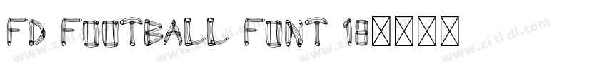 FD Football Font 18字体转换